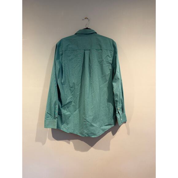 Chaps Men’s Button-Down Shirt – Teal Green – Size M - Picture 3 of 4
